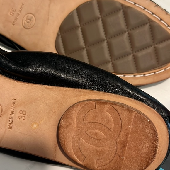 SALE 🎁Chanel leather ballet flats. Excellent condition. Size 38/7.5 USA - Picture 6 of 10